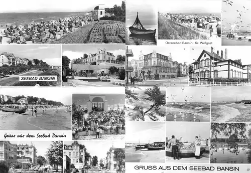 Lot von 7 AK, Seebad Bansin auf Usedom, 1976-82