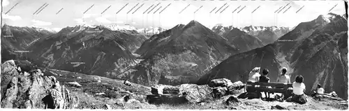 AK Langformat, Mayrhofen Zillertal, Panorama von der Penkenjochhütte, um 1960