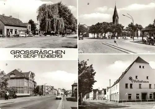 AK, Großräschen Kr. Senftenberg, vier Abb., 1977