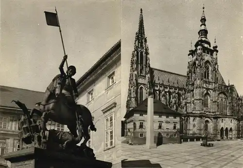 12 AK, Prag, Prager Burg, 1950er