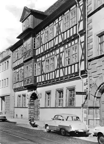 AK, Erfurt, Haus "Zum Mohrenkopf" in der Leninstr., 1980