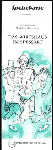Theaterprogramm, Hans-Otto-Theater Potsdam, Das Wirtshaus im Spessart, 1978/79