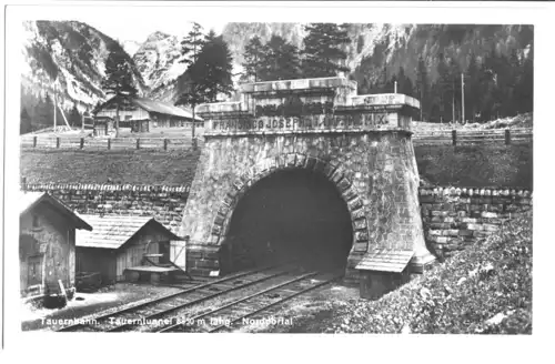 AK, Salzburger Land, Tauernbahntunnel, Nordportal, 1929