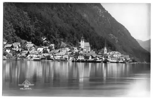 AK, Hallstatt, Teilansicht 2, Echtfoto, 1928