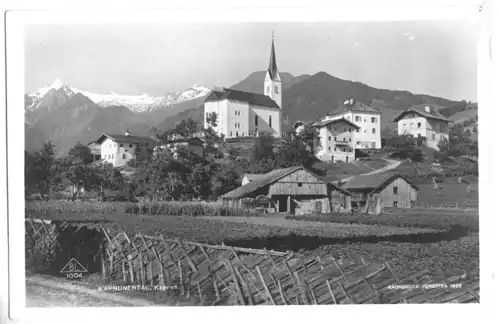 AK, Kaprun, Teilansicht m. Kirche, 1927