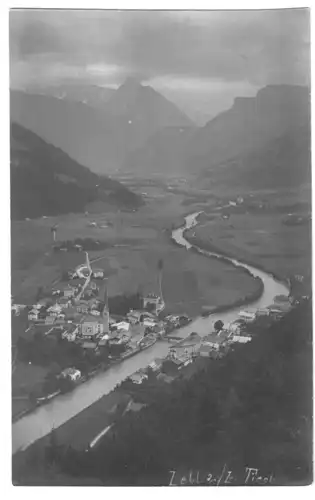 AK, Zell a. Ziller, Gesamtansicht, Echtfoto, um 1925