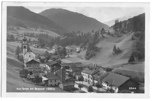 AK, Gries am Brenner, Teilansicht, 1928