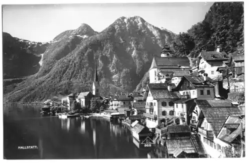 AK, Hallstatt, Teilansicht 3, Echtfoto, 1929