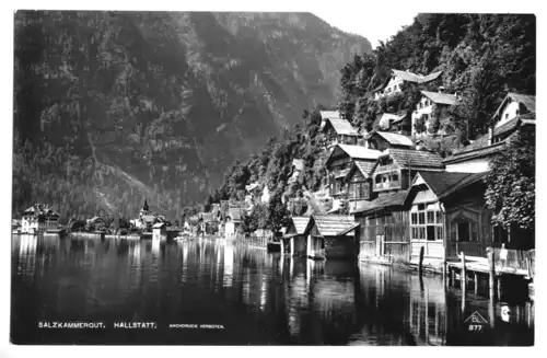 AK, Hallstatt, Teilansicht, Echtfoto, 1929