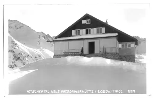AK, Fotschertal, Tirol. Neue Potsdamerhütte, 1932