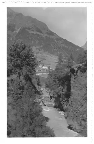 AK, Kühtrain-Schlucht mit Sölden Oetztal, um 1939