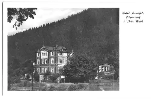 AK, Sitzendorf Thür. Wald, Hotel Annafels, 1956