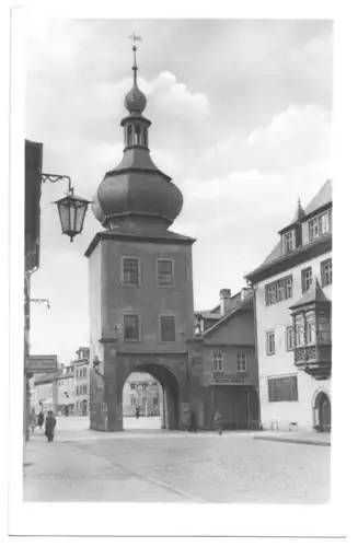 AK, Saalfeld Saale, Blankenburger Tor, 1955