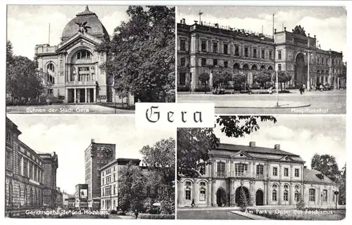 AK, Gera, vier Abb., 1961