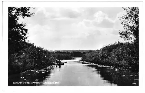 AK, Feldberg Meckl., Seerosenkanal, 1956