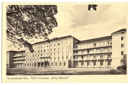 AK, Friedrichroda Thür., FDGB-Erholungsheim "Walter Ulbricht", 1955