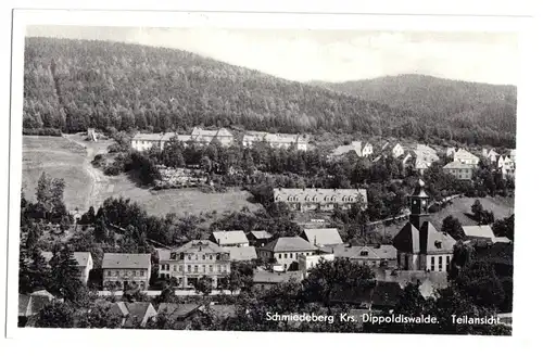 AK, Schmiedeberg Kr. Dippoldiswalde, Teilansicht, 1960