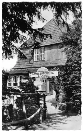 AK, Wernigerode Harz, Berggasthaus Armeleuteberg, 1960