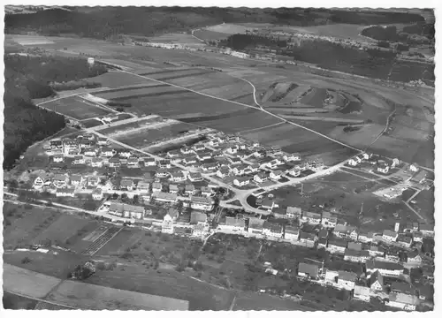 AK, Gechingen Kr. Calw, Luftbildansicht, um 1965