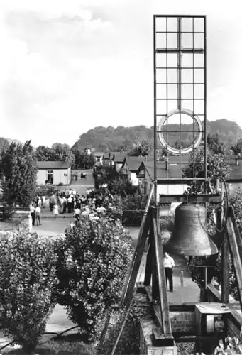 AK, Friedland Kr. Göttingen, Grenzdurchgangslager Friedland, Friedlandglocke