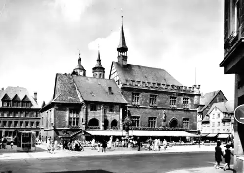 AK, Göttingen, Blick zum Rathaus, 1969