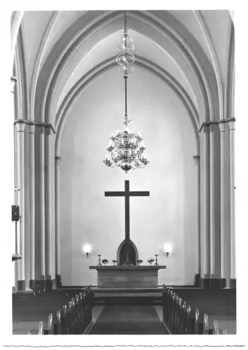 AK, Zellerfeld Oberharz, St. Salvatoris-Kirche, Innenansicht, um 1956