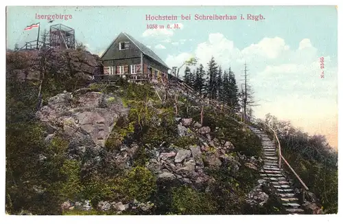 AK, Hochstein bei Schreiberhau i. Rsgb., Gaststätte Hochstein, 1913