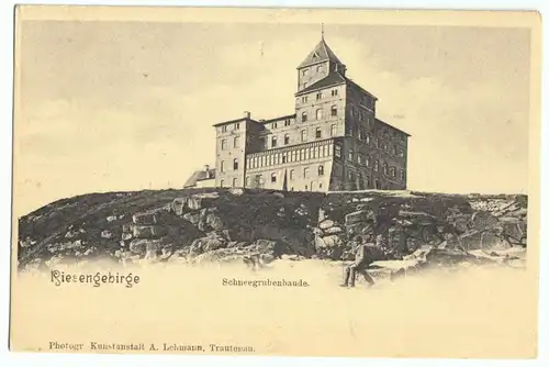 AK, Riesengebirge, Schneegrubenbaude, um 1904