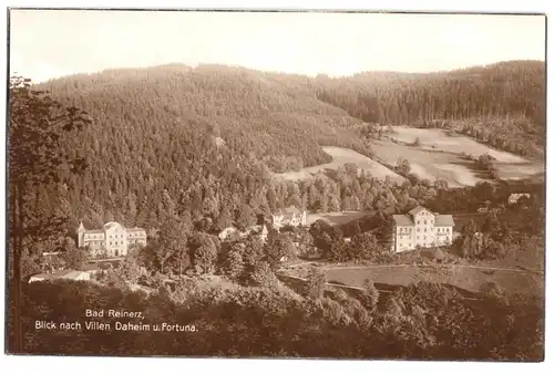 AK, Bad Reinerz, Duszniki Zdrój, Blick nach den Villen, 1930