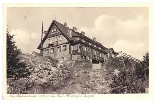 AK, Bad Flinsberg Isergeb., Świeradów-Zdrój, Heufuderbaude, 1931