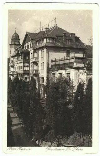 AK, Bad Reinerz, Sanatorium Dr. Schön, um 1930