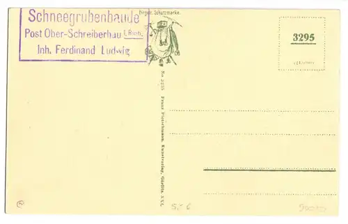 AK, Riesengebirge, Gr. Schneegrube mit Baude, um 1913