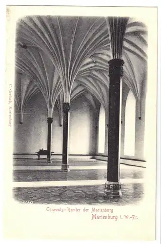 AK, Marienburg Westpr., Malbork, Die Marienburg, Convents-Remter, um 1900