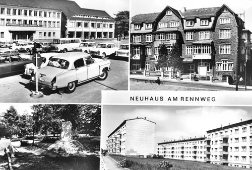 AK, Neuhaus am Rennweg, vier Abb., 1975