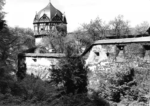 AK, Burgk, Hungerturm mit Wehrgang, 1972