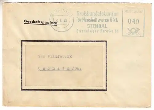 AFS, Großhandelskontor für Haushaltwaren HNLStendal, o Stendal 1, 22.3.60