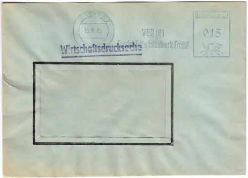AFS, VEB (G) Spezial-Schleifmittelwerk Freital, o Freital 2, 30.6.60