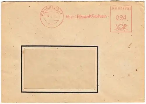 AFS, Stahl- und Eisenwerk Frankleben, Frankleben, 14.2.50