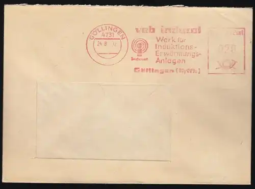 AFS, VEB Inducal, Göllingen (Kyffh.), o Göllingen, 4731, 24.8.72