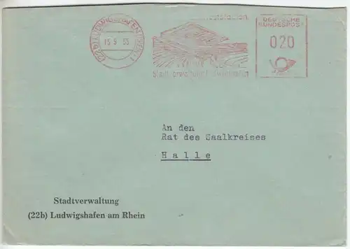 AFS, Stadtverwaltung, (22b) Ludwigshafen (Rhein), 15.9.55