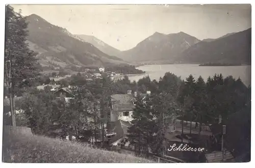 AK, Schliersee, Teilansicht, Echtfoto, 1922