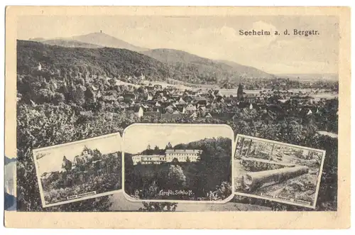 AK, Seeheim a.d. Bergstr., vier Abb., 1921