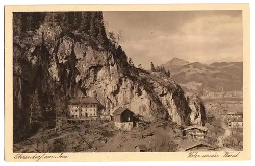 AK, Oberaudorf am Inn, Weber an der Wand, um 1933