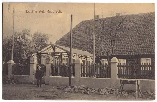 AK, Radbruch Kr. Lüneburg, Wohnhaus Schäfer Ast, 1919