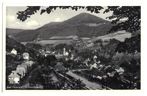 AK, Bad Peterstal Schwarzwald, Teilansicht, 1937