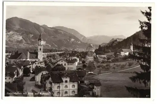 AK, Kiefersfelden Obb., Teilansicht mit Blick nach Kufstein, um 1933