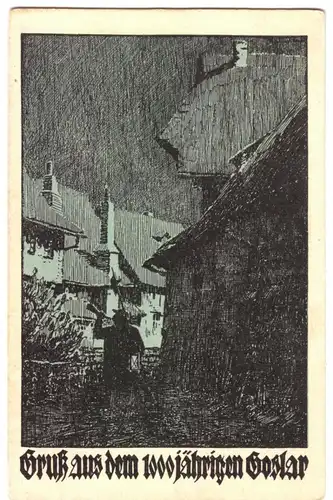 AK, Goslar, Künstlerkarte, 1000-Jahr-Feier, 1922