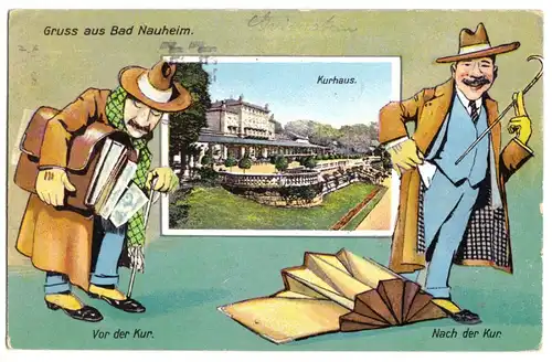 AK, Bad Nauheim, Kurmotiv, schön gestaltet, 1929