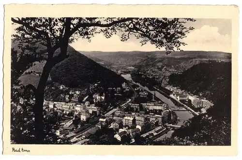 AK, Bad Ems, Gesamtansicht, ca. 1942