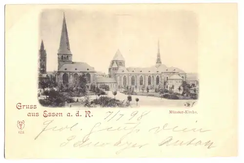 AK, Essen a.d. Ruhr, Münster-Kirche, 1898